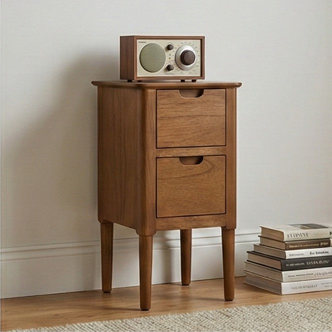Norway Narrow Smoked Oak Bedside Table