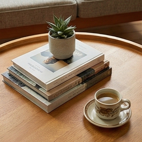 Norway Round Oak Coffee Table
