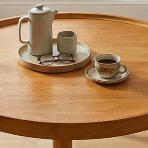 Norway Round Oak Coffee Table