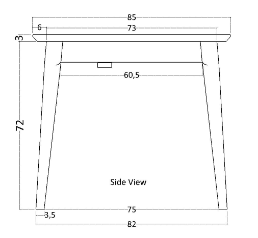 Norway Dark Walnut Extending Dining Table