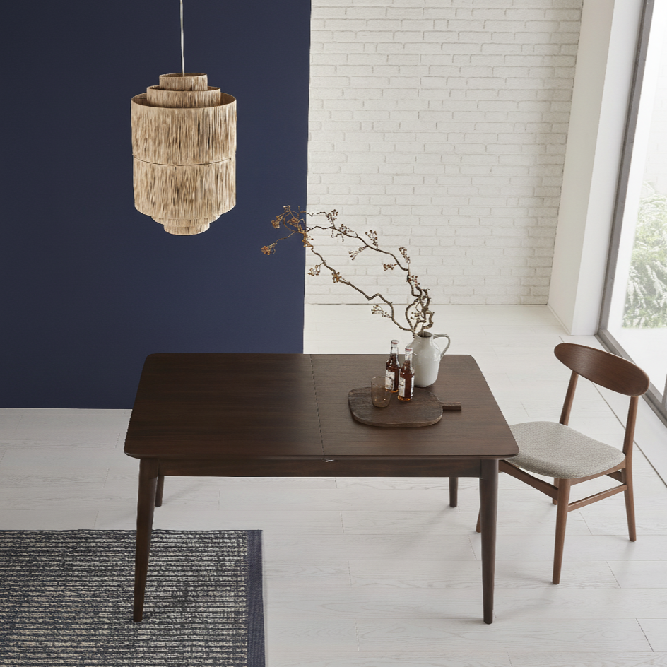 Norway Dark Walnut Extending Dining Table