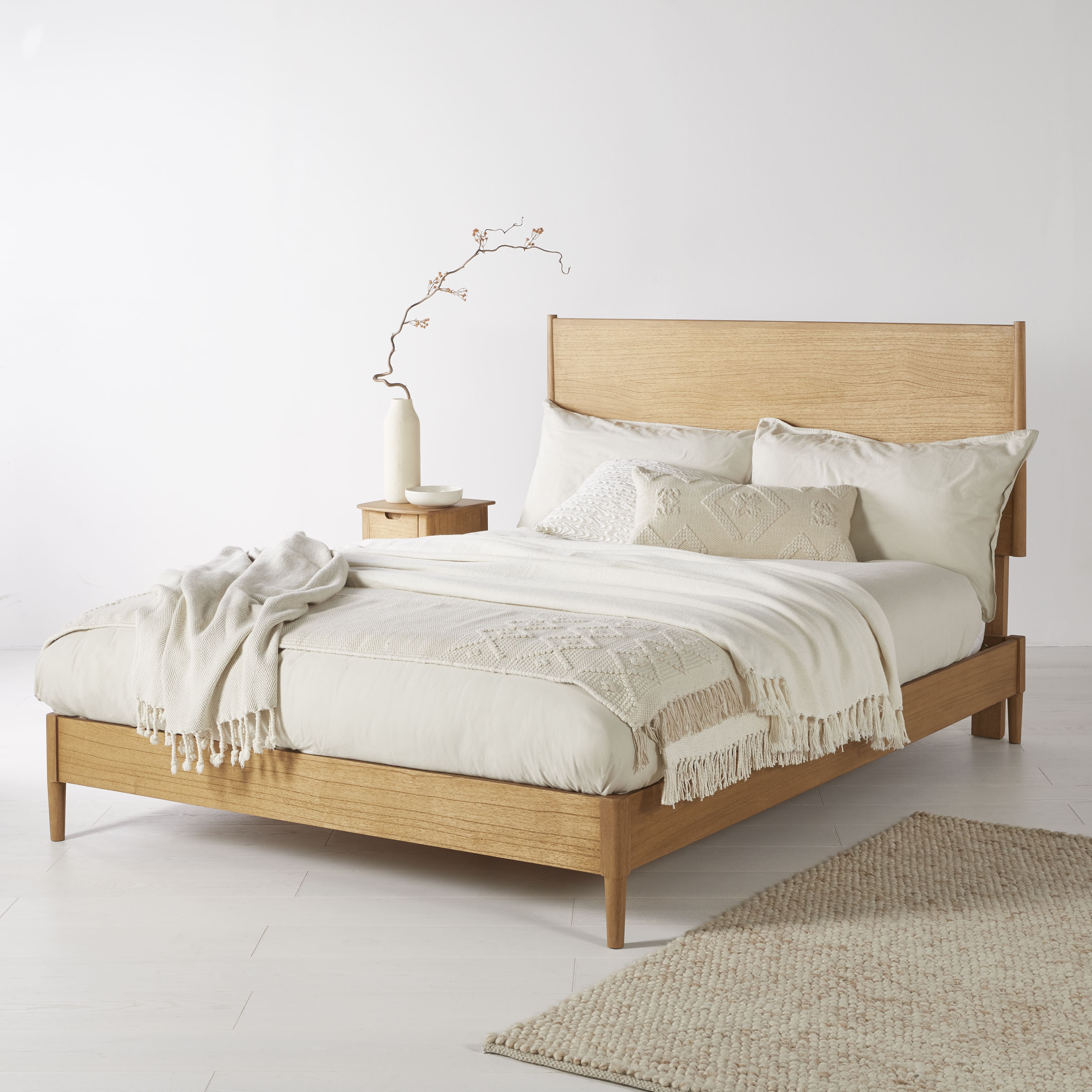 Norway Oak Double Bed Frame