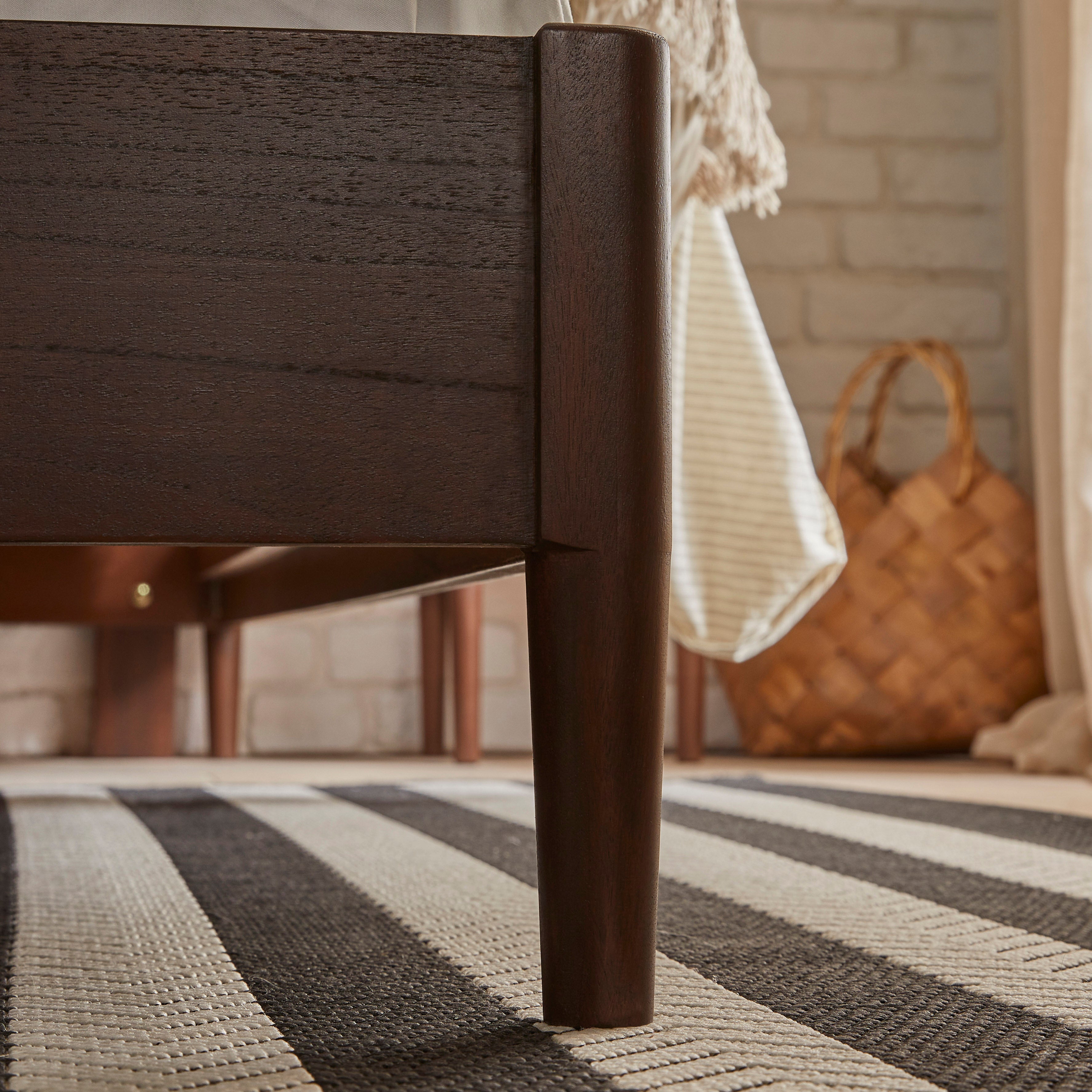 Norway Dark Walnut Double Bed Frame