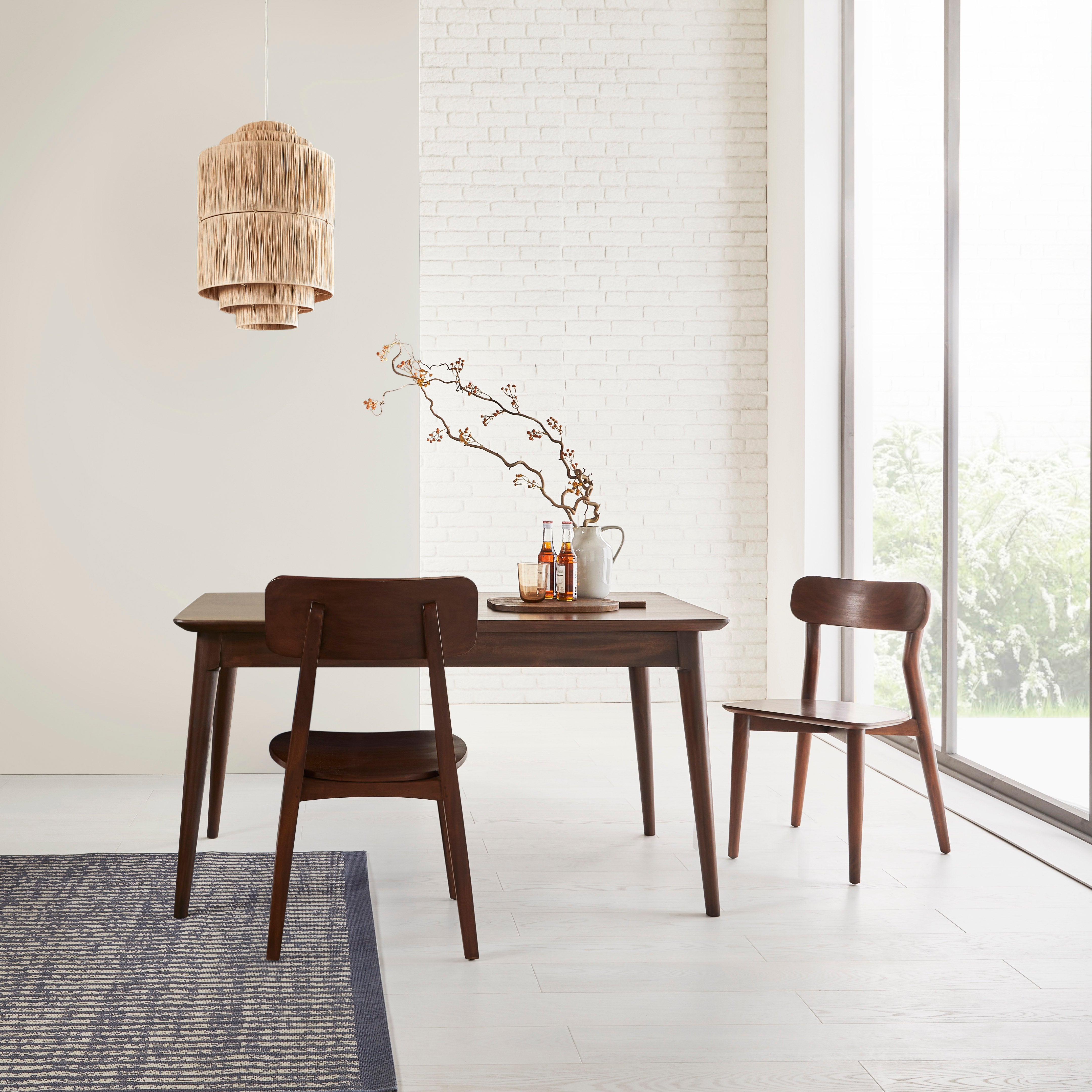 Norway Dark Walnut Extending Dining Table