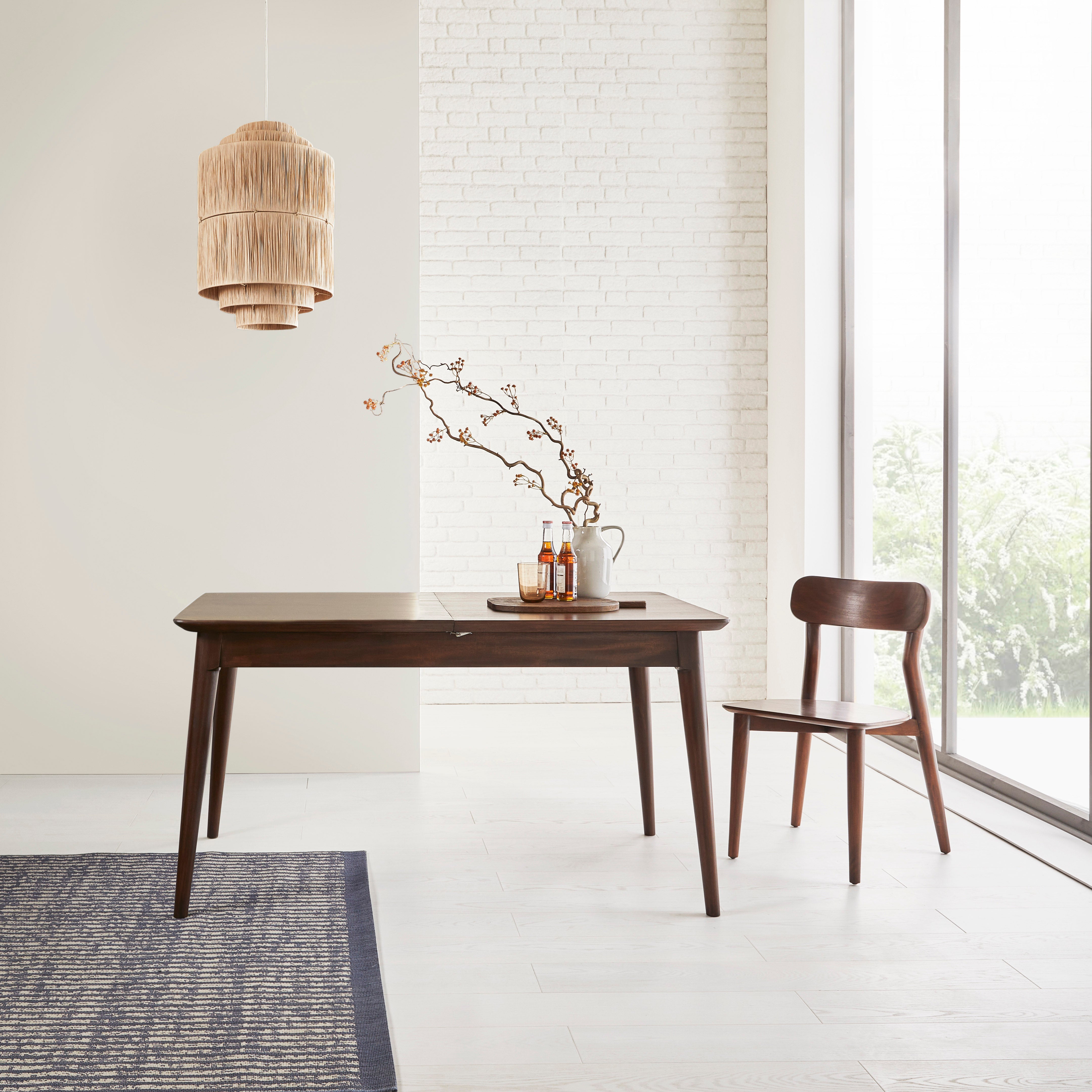 Norway Dark Walnut Extending Dining Table