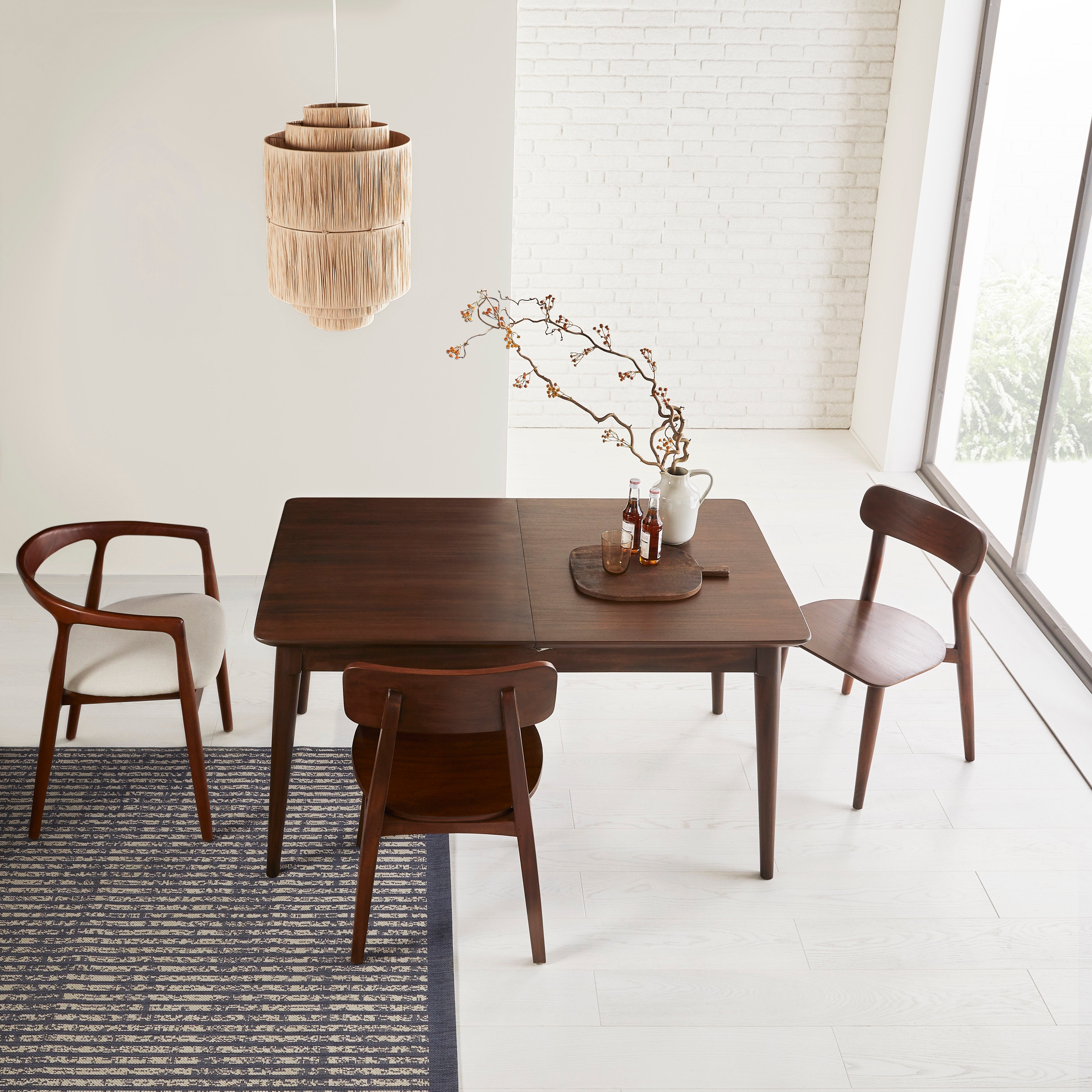 Norway Dark Walnut Extending Dining Table