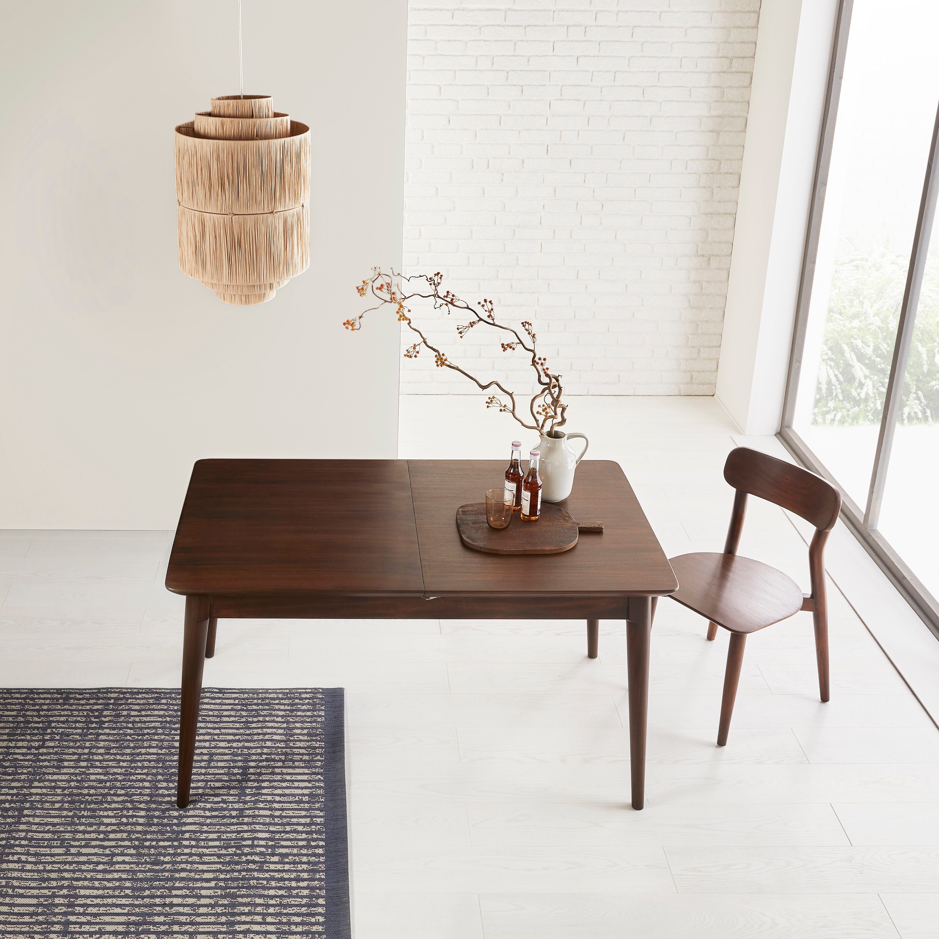 Norway Dark Walnut Extending Dining Table