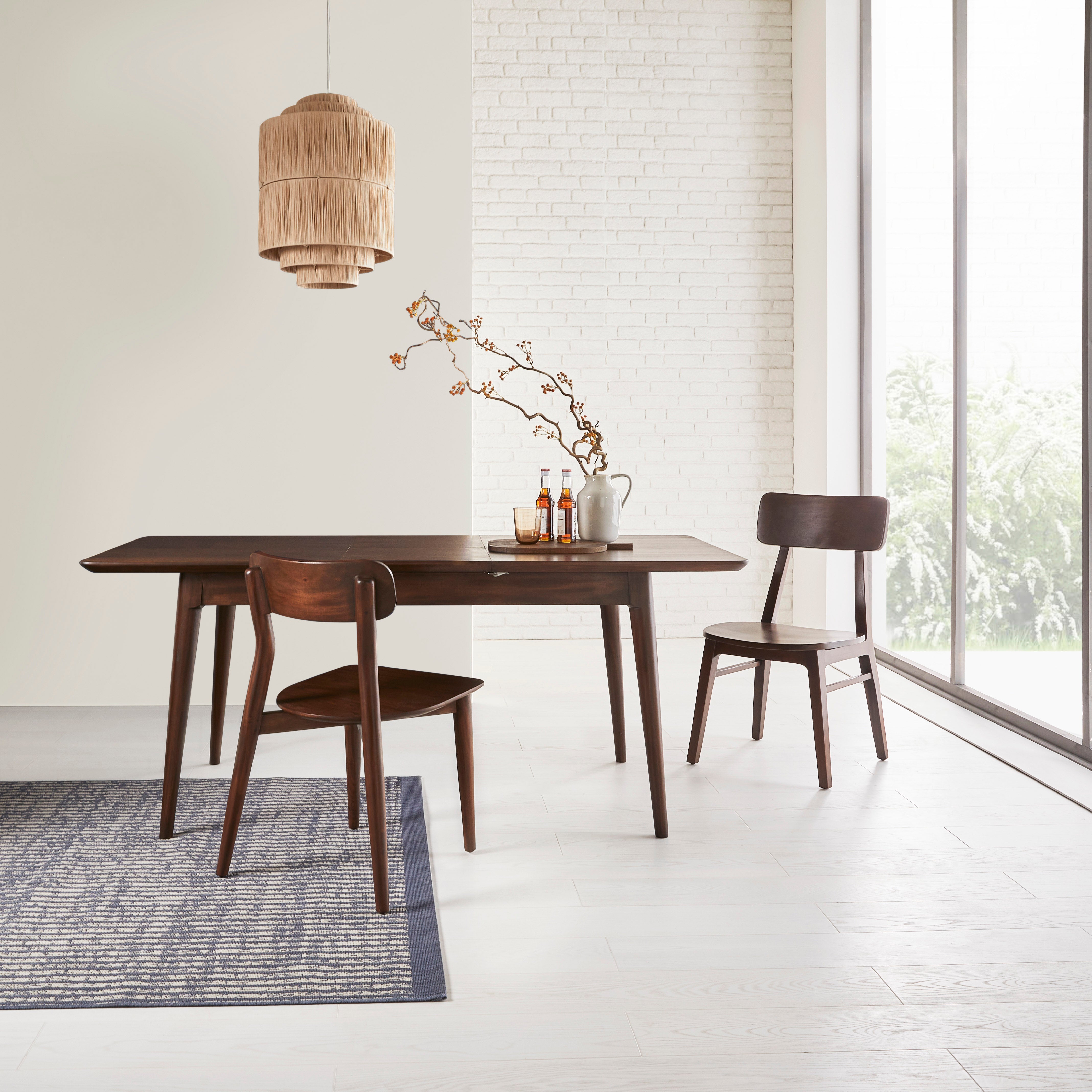 Norway Dark Walnut Extending Dining Table