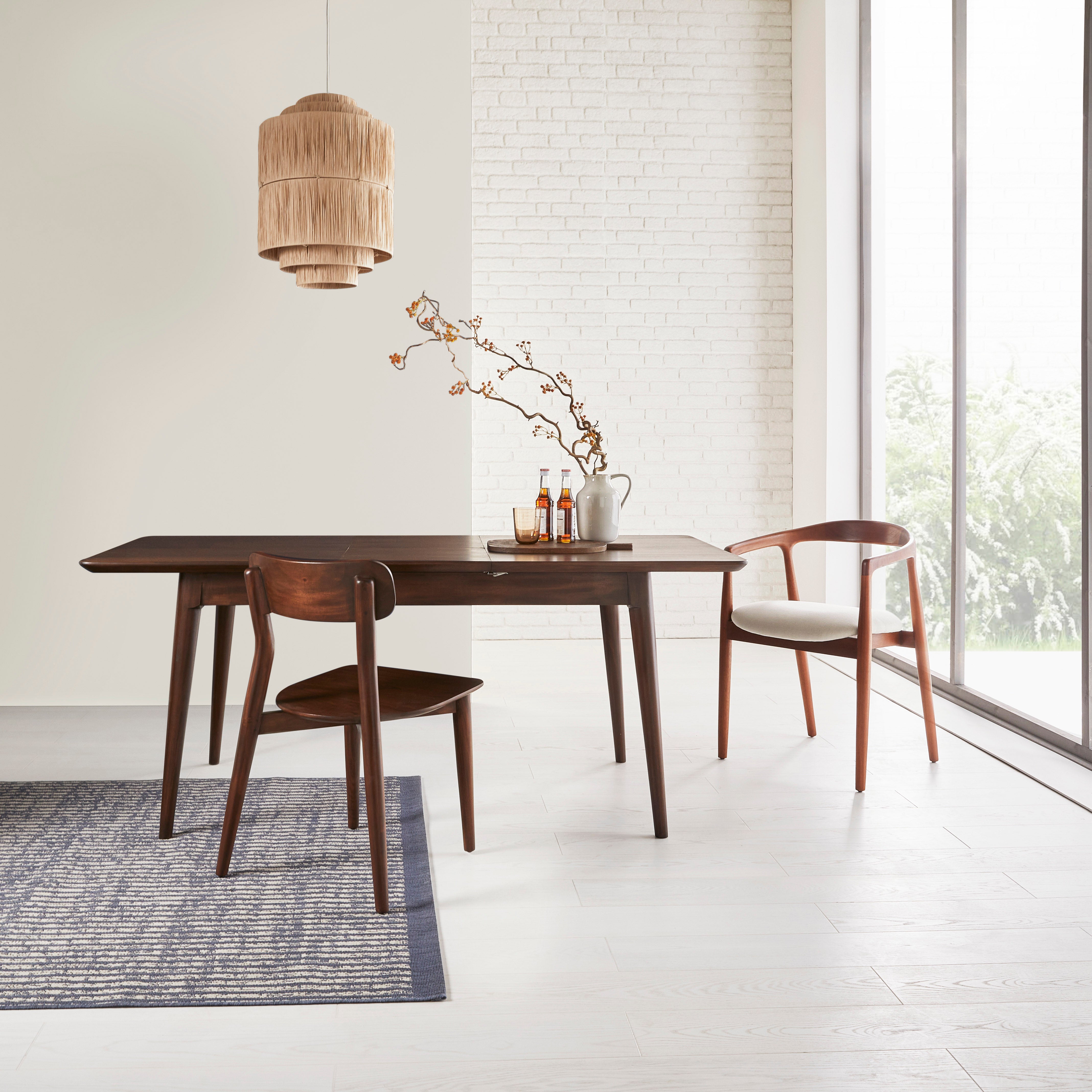 Norway Dark Walnut Extending Dining Table