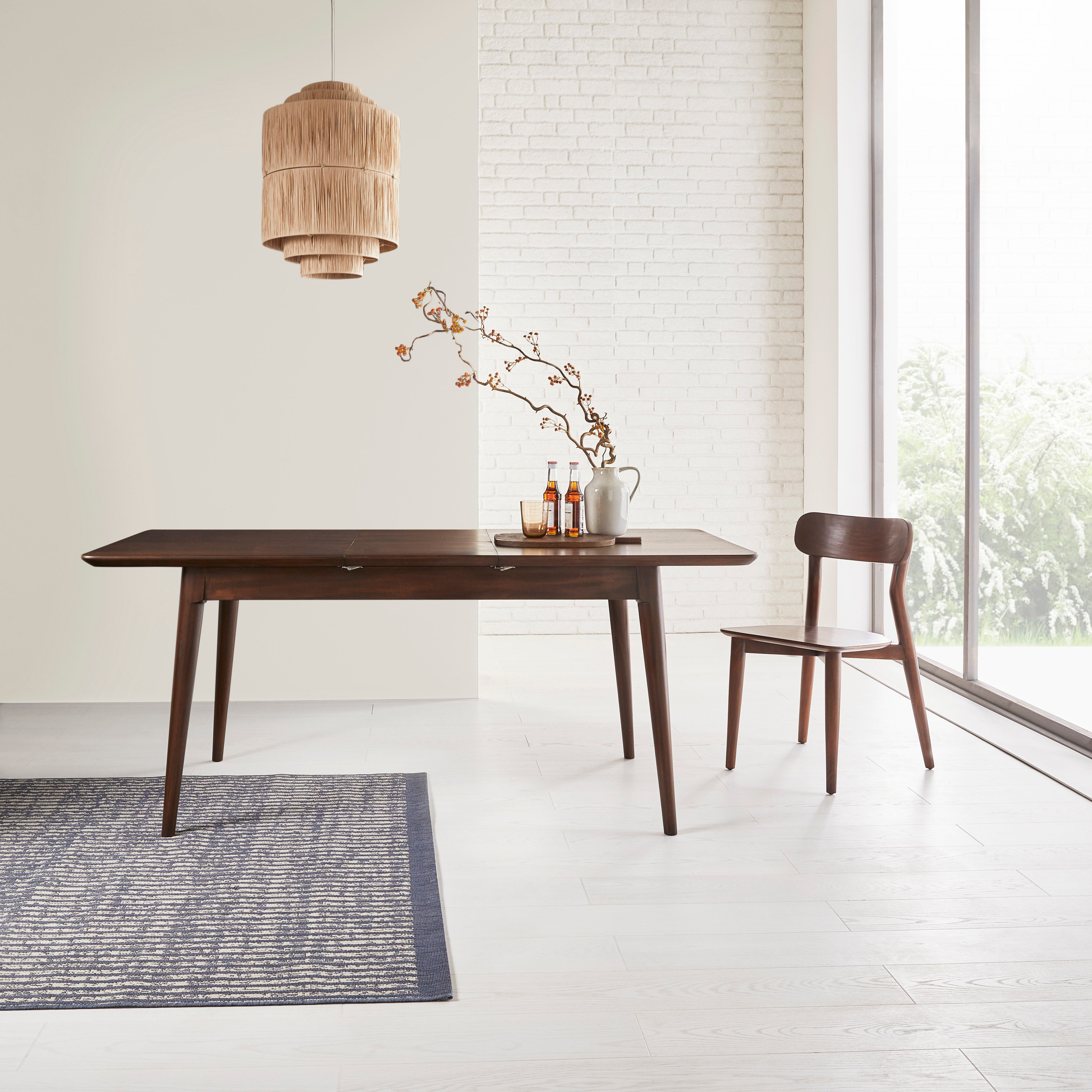 Norway Dark Walnut Extending Dining Table