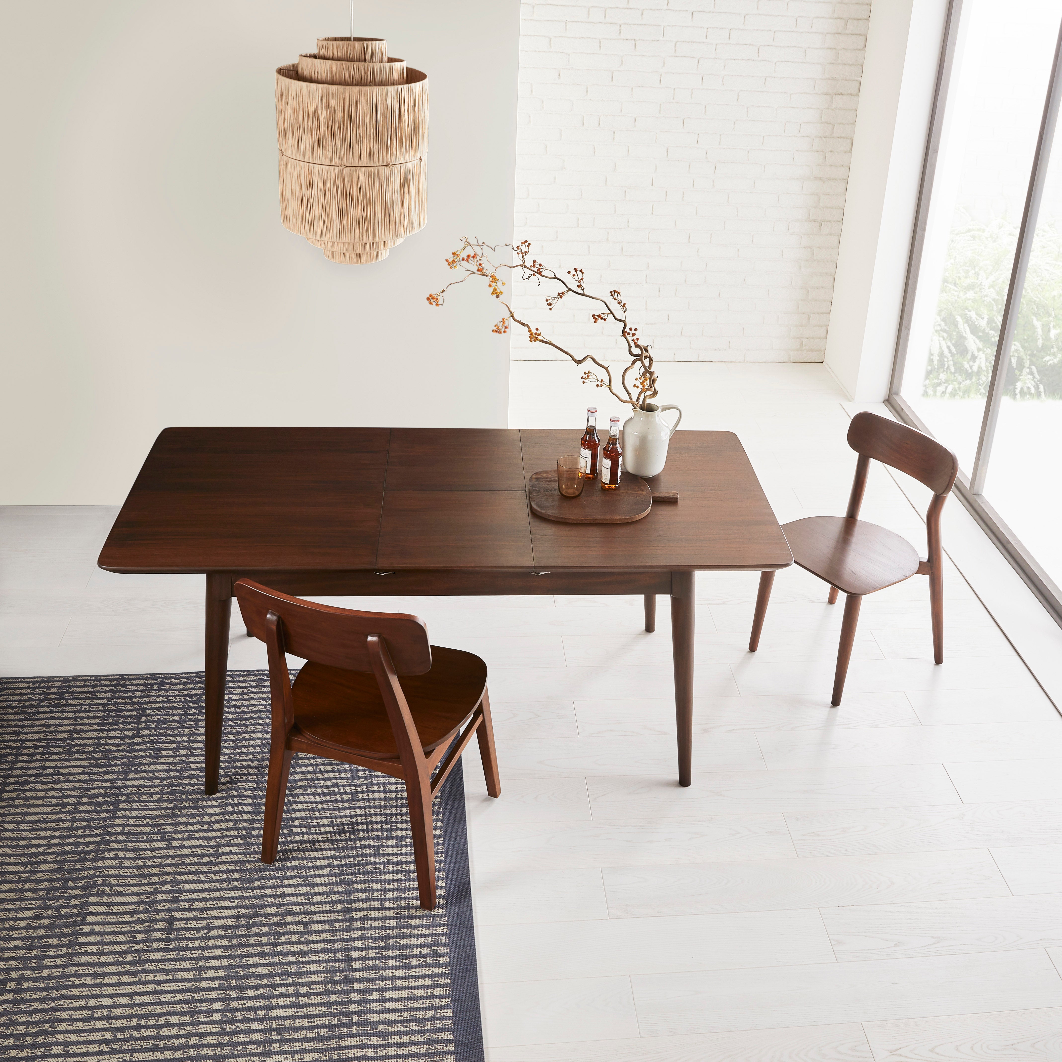 Norway Dark Walnut Extending Dining Table