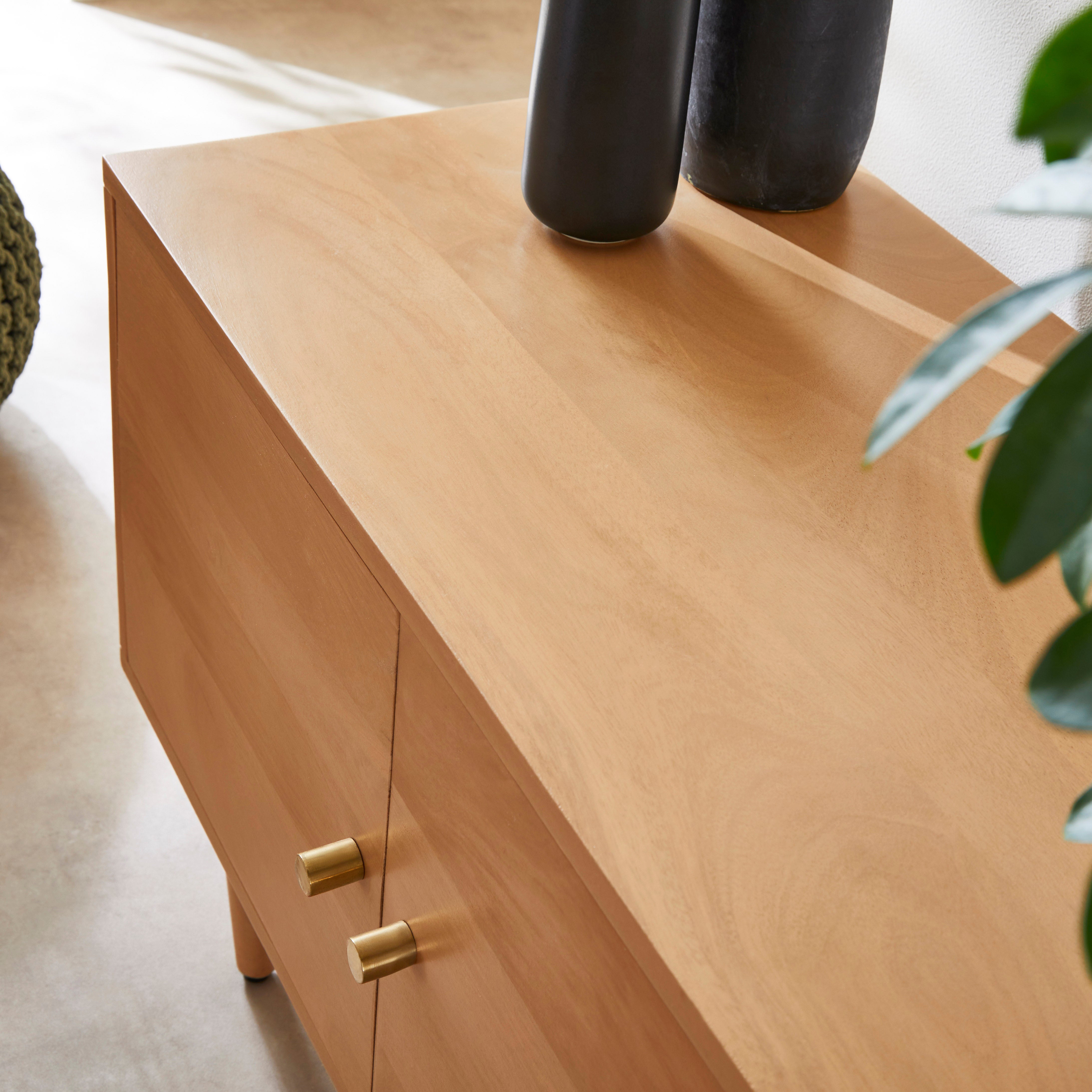 Scandinavian Light Walnut Oslo TV Stand