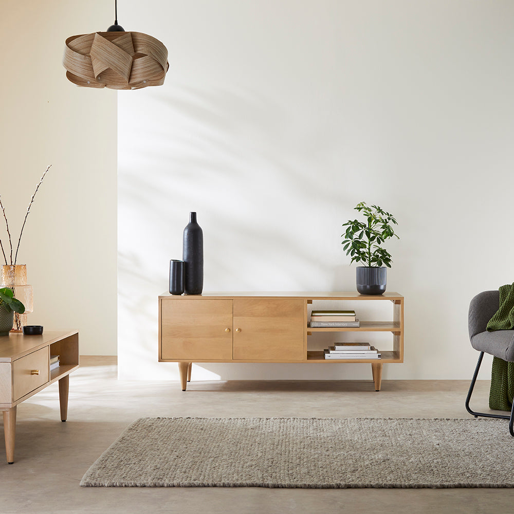 Minimalist Mango Wood Oslo TV Stand