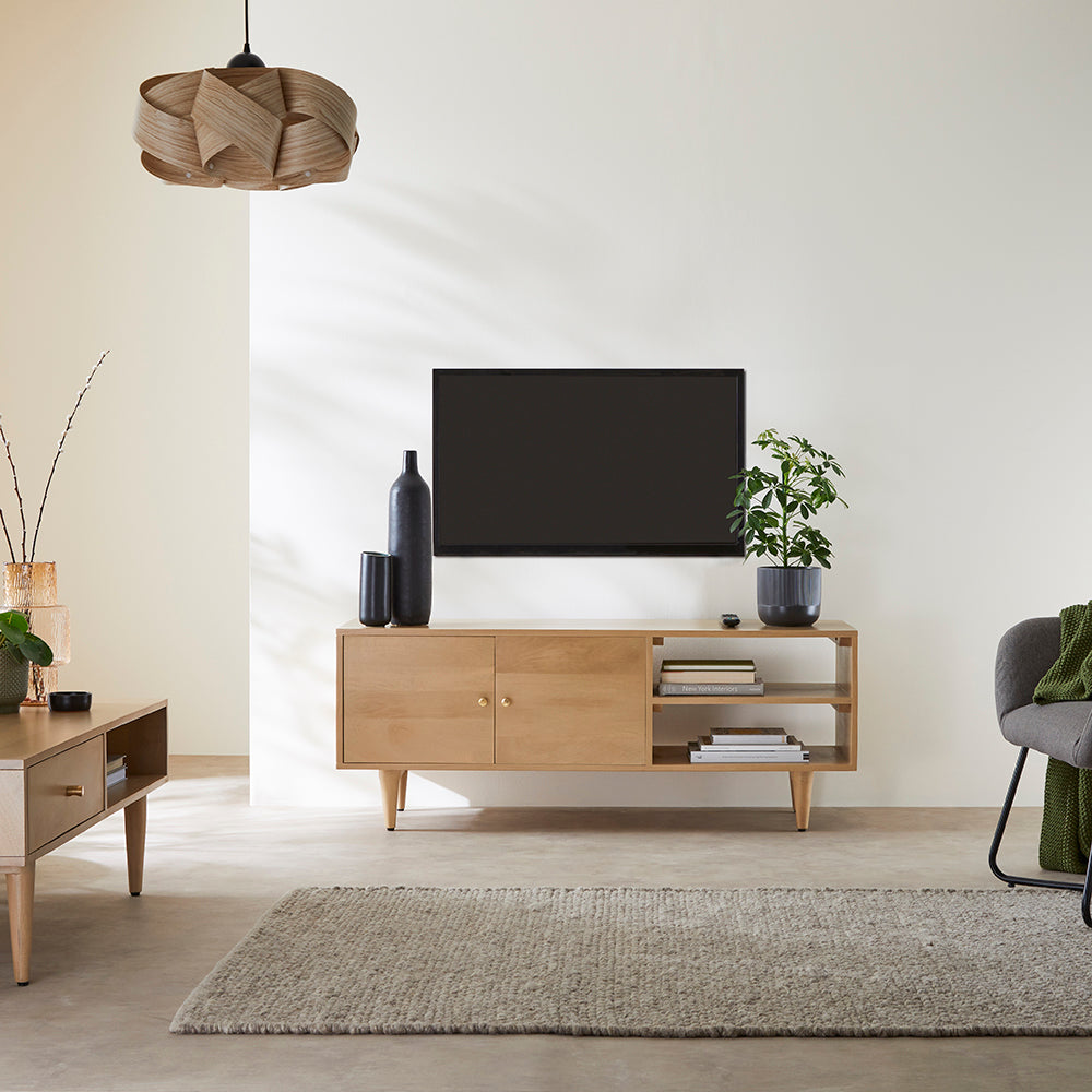 Minimalist Mango Wood Oslo TV Stand