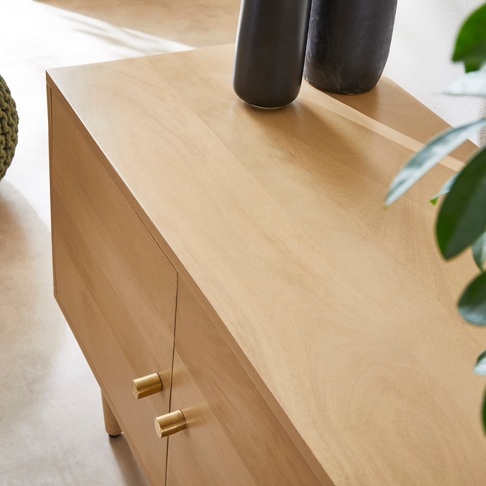 Minimalist Mango Wood Oslo TV Stand