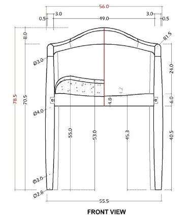 Solid Mahogany Dining Chair