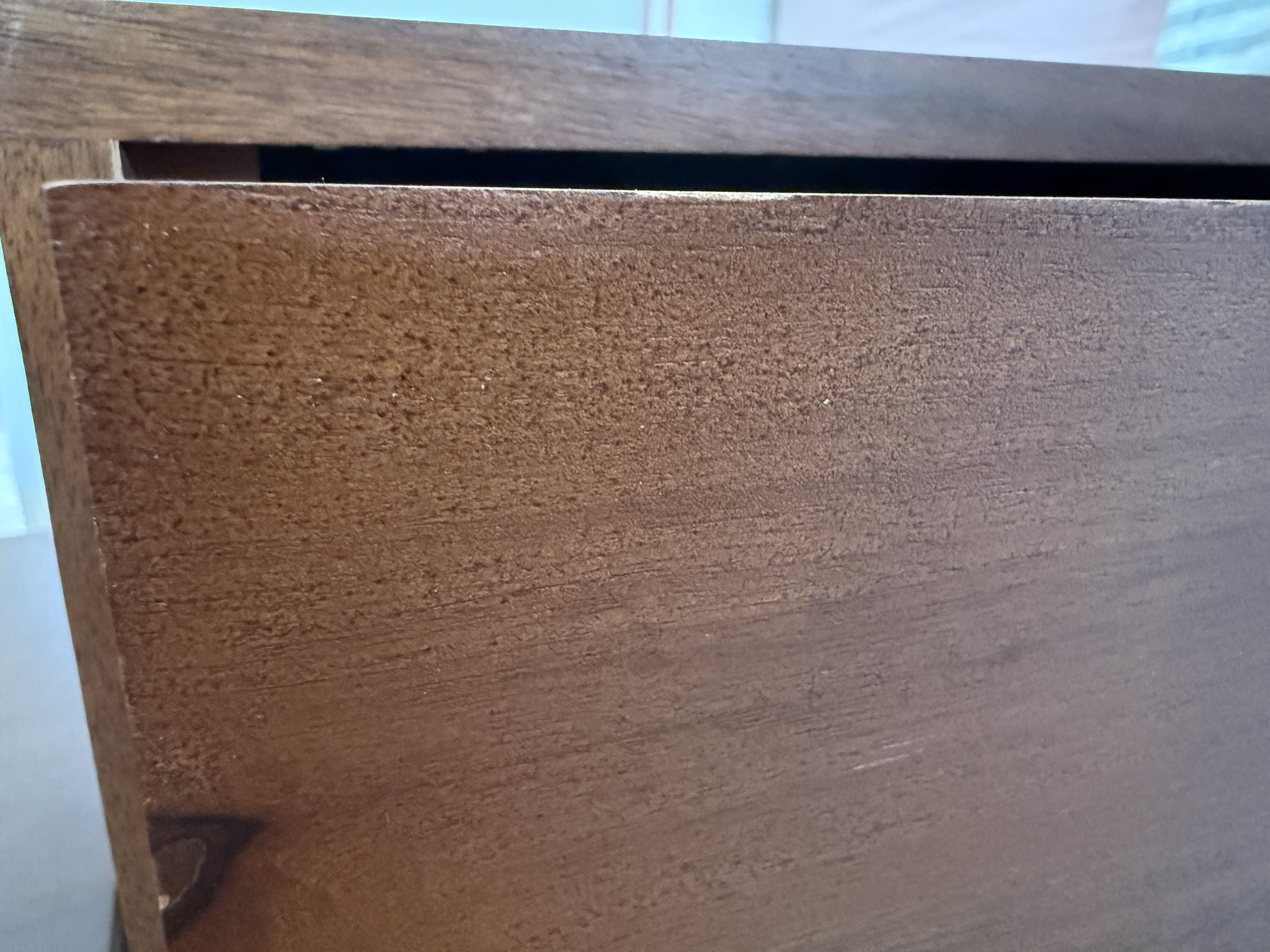 Scandinavian Walnut Oslo Bedside Table (Nicked)