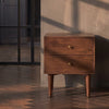 Scandinavian Walnut Oslo Bedside Table