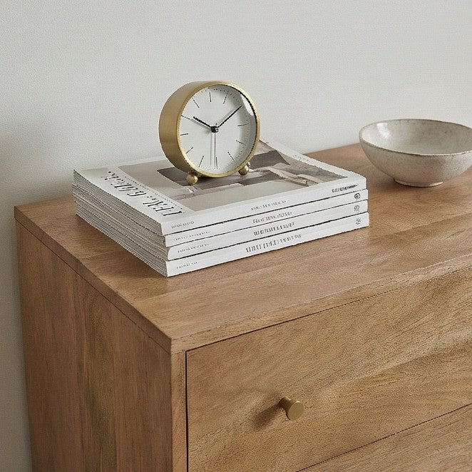 Scandinavian Light Walnut Oslo Chest of 3 Drawers – Fishe and Lilly