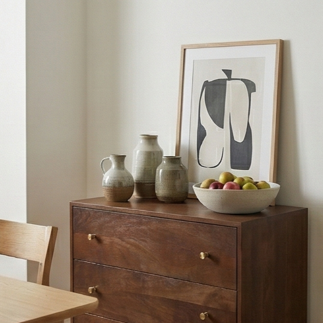 Scandinavian Walnut Oslo Chest of 3 Drawers