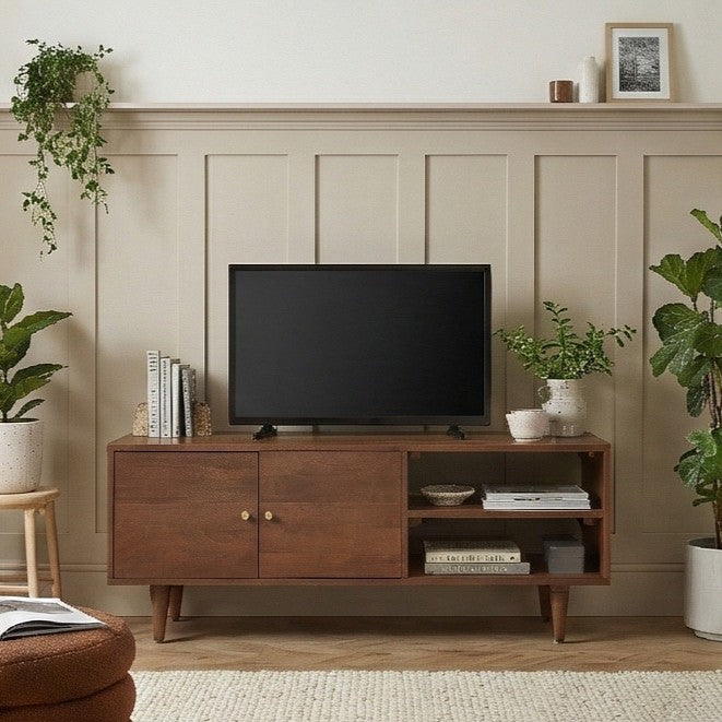 Scandinavian Walnut Oslo TV Stand