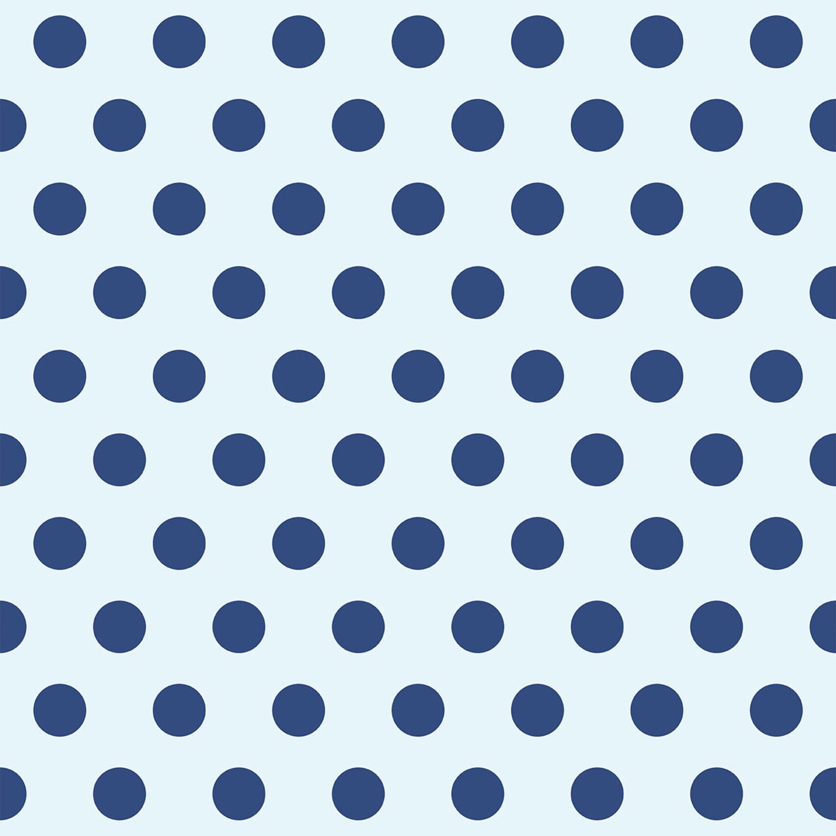 Vintage Inkwell Dot Blue Polka Dot Wallpaper