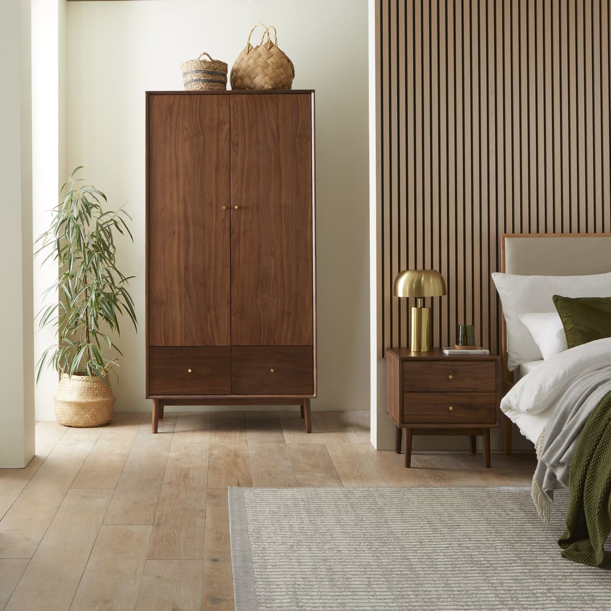 Wright Walnut Wardrobe