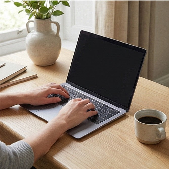 Wright Oak Desk and Dressing Table