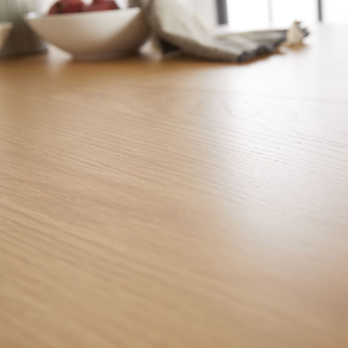 Wright Oak Round Extendable Dining Table