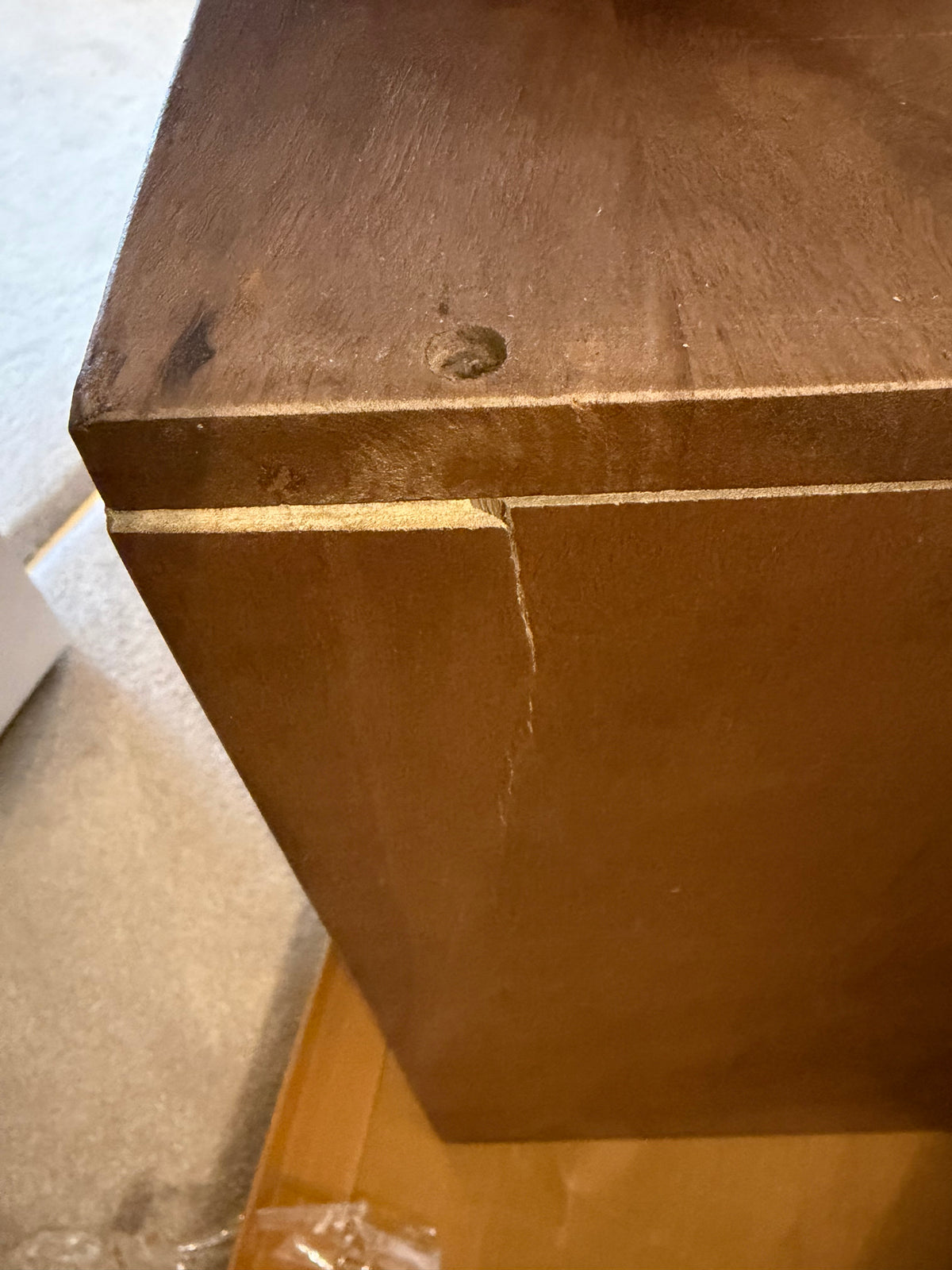 Scandinavian Walnut Oslo Chest of 3 Drawers (Damaged)