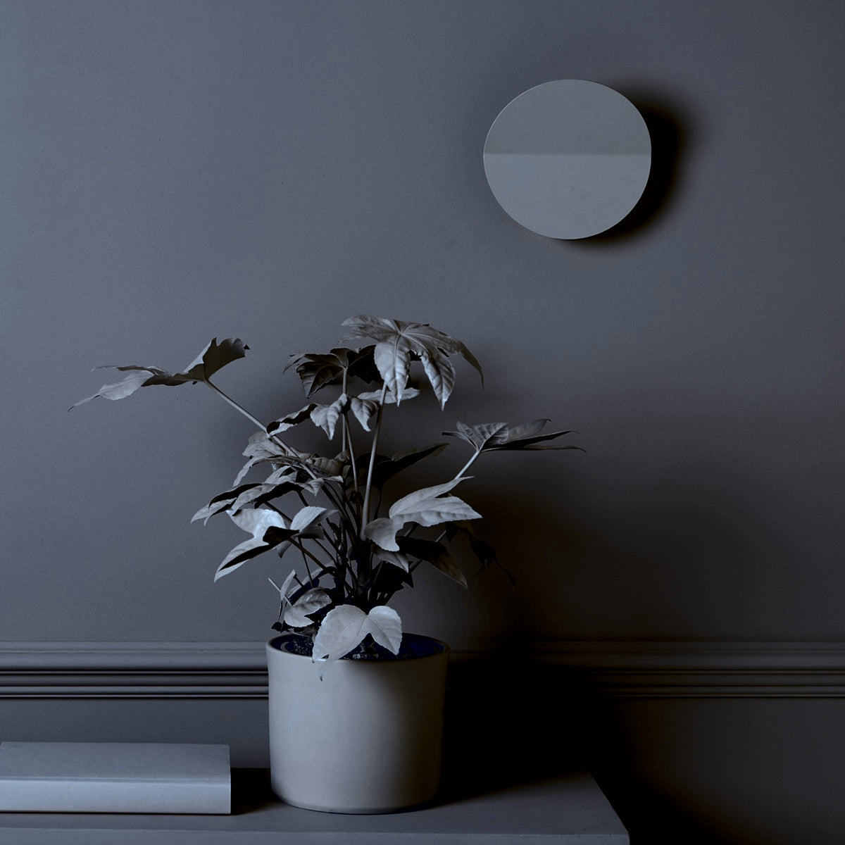 Matte Black Sculptural Indirect Wall Light