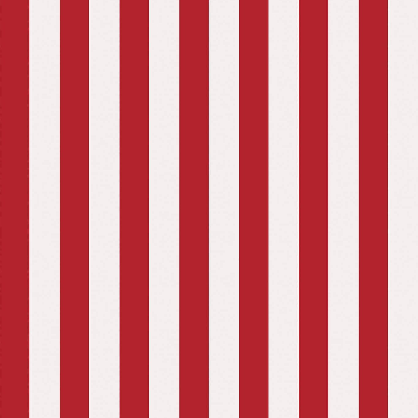 Classic Deckchair Red & White Striped Wallpaper