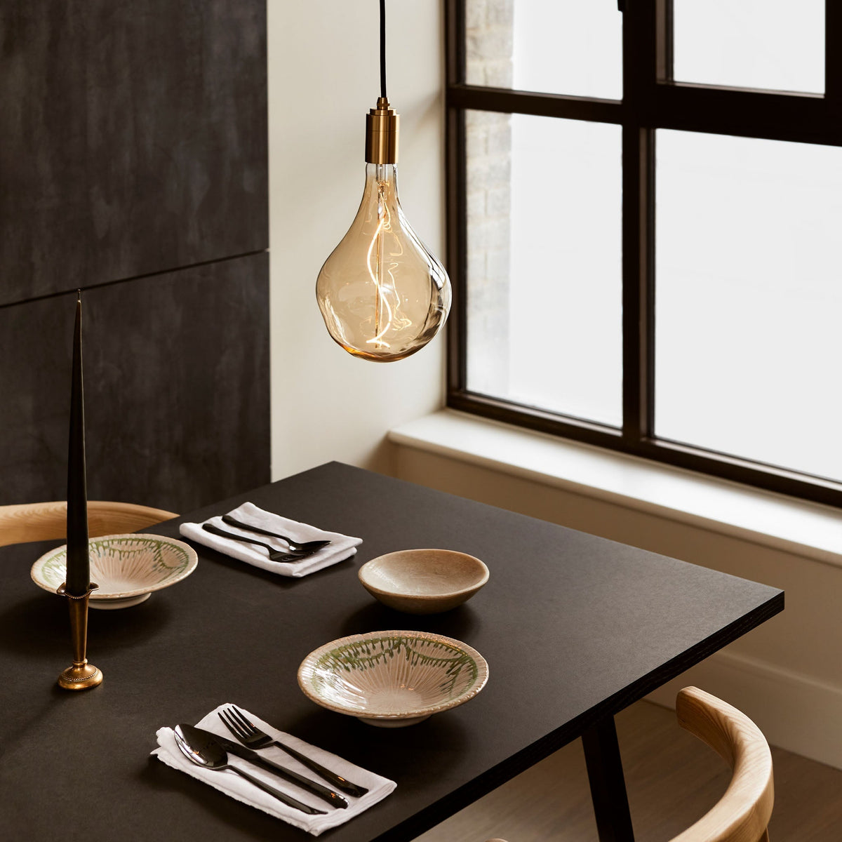 Voronoi II Pendant Light in Brass